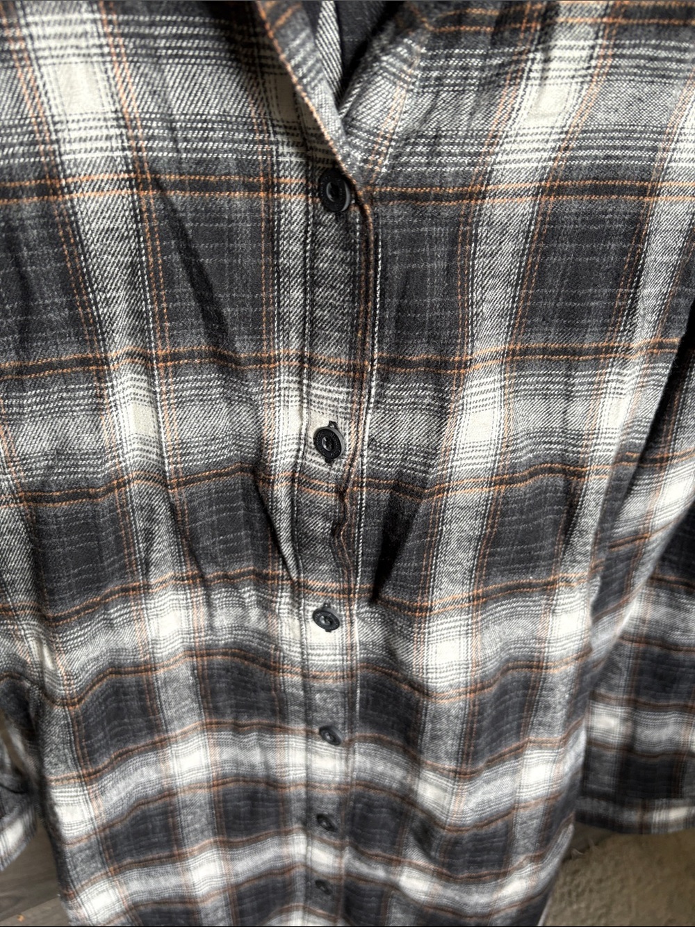 Stillwater Women's Brown Plaid Button-Down Shirt - NWOT - Picture 3 of 6